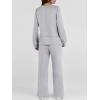 imageANRABESS Womens 2 Piece Lounge Sets Casual Travel Outfits Wide Leg Tracksuit Sweatsuits Matching Set 2025 Fall ClothesGrey