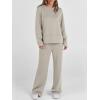 imageANRABESS Womens 2 Piece Lounge Sets Casual Travel Outfits Wide Leg Tracksuit Sweatsuits Matching Set 2025 Fall ClothesLight Grey