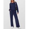 imageANRABESS Womens 2 Piece Lounge Sets Casual Travel Outfits Wide Leg Tracksuit Sweatsuits Matching Set 2025 Fall ClothesNavy Blue