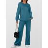 imageANRABESS Womens 2 Piece Lounge Sets Casual Travel Outfits Wide Leg Tracksuit Sweatsuits Matching Set 2025 Fall ClothesTeal