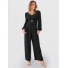 imageANRABESS Womens Long Sleeve Jumpsuit 2025 Fall Wide Leg V Neck Dressy Casual Pants Rompers One Piece Vacation Party OutfitsBlack