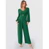 imageANRABESS Womens Long Sleeve Jumpsuit 2025 Fall Wide Leg V Neck Dressy Casual Pants Rompers One Piece Vacation Party OutfitsForest Green