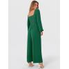 imageANRABESS Womens Long Sleeve Jumpsuit 2025 Fall Wide Leg V Neck Dressy Casual Pants Rompers One Piece Vacation Party OutfitsForest Green
