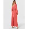 imageANRABESS Womens Long Sleeve Jumpsuit 2025 Fall Wide Leg V Neck Dressy Casual Pants Rompers One Piece Vacation Party OutfitsOrange Red