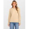 imageANRABESS Sweaters for Women Long Sleeve Crewneck Casual Loose Knit Pullover Tops Button 2025 Fall Fashion Trendy OutfitsApricot