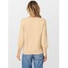 imageANRABESS Sweaters for Women Long Sleeve Crewneck Casual Loose Knit Pullover Tops Button 2025 Fall Fashion Trendy OutfitsApricot