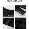 imageANRABESS Sweaters for Women Long Sleeve Crewneck Casual Loose Knit Pullover Tops Button 2025 Fall Fashion Trendy OutfitsBlack