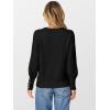 imageANRABESS Sweaters for Women Long Sleeve Crewneck Casual Loose Knit Pullover Tops Button 2025 Fall Fashion Trendy OutfitsBlack