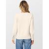 imageANRABESS Sweaters for Women Long Sleeve Crewneck Casual Loose Knit Pullover Tops Button 2025 Fall Fashion Trendy OutfitsWhite