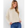 imageANRABESS Women Oversized Chunky Cable Knitted Vintage Sweater 2025 Fall OutfitsBeige