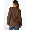 imageANRABESS Women Oversized Chunky Cable Knitted Vintage Sweater 2025 Fall OutfitsBrown