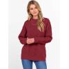 imageANRABESS Women Oversized Chunky Cable Knitted Vintage Sweater 2025 Fall OutfitsDeep Red