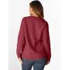 imageANRABESS Women Oversized Chunky Cable Knitted Vintage Sweater 2025 Fall OutfitsDeep Red