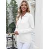 imageANRABESS Womens Long Sleeve Polo Sweaters Knit Button Shirt Lightweight Dressy Casual Basic Pullover Tops 2025 Fall FashionWhite