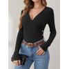 imageANRABESS Womens Long Sleeve Shirts V Neck Sexy Ribbed Knit Slim Fit Button Lightweight Sweater 2025 Fall Casual Work TopsBlack