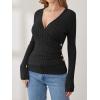 imageANRABESS Womens Long Sleeve Shirts V Neck Sexy Ribbed Knit Slim Fit Button Lightweight Sweater 2025 Fall Casual Work TopsBlack