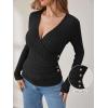 imageANRABESS Womens Long Sleeve Shirts V Neck Sexy Ribbed Knit Slim Fit Button Lightweight Sweater 2025 Fall Casual Work TopsBlack