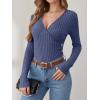 imageANRABESS Womens Long Sleeve Shirts V Neck Sexy Ribbed Knit Slim Fit Button Lightweight Sweater 2025 Fall Casual Work TopsDark Blue