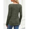 imageANRABESS Long Sleeve Shirts for Women Crewneck Tunic Tops Business Casual Fit Fall Lightweight Sweaters Fashion Clothes 2025Deep Green