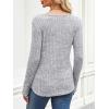 imageANRABESS Long Sleeve Shirts for Women Crewneck Tunic Tops Business Casual Fit Fall Lightweight Sweaters Fashion Clothes 2025Grey