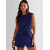 imageANRABESS Romper for Women Short Jumpsuit Summer Casual Dressy Sleeveless Outfits Beach Vacation 2025 Trendy One Piece ClothesNavy Blue
