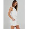 imageANRABESS Romper for Women Short Jumpsuit Summer Casual Dressy Sleeveless Outfits Beach Vacation 2025 Trendy One Piece ClothesWhite