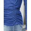 imageANRABESS Shirts for Women Long Sleeve V Neck Tops Dressy Business Casual Side Ruched TShirts 2025 Fall Tee Blouses OutfitsBlue