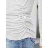 imageANRABESS Shirts for Women Long Sleeve V Neck Tops Dressy Business Casual Side Ruched TShirts 2025 Fall Tee Blouses OutfitsWhite