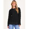 imageANRABESS Sweaters for Women Long Sleeve Crewneck Cable Knit Casual Loose Pullover Tops 2025 Trendy Fall Vintage OutfitsBlack