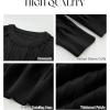 imageANRABESS Sweaters for Women Long Sleeve Crewneck Cable Knit Casual Loose Pullover Tops 2025 Trendy Fall Vintage OutfitsBlack
