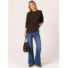 imageANRABESS Sweaters for Women Long Sleeve Crewneck Cable Knit Casual Loose Pullover Tops 2025 Trendy Fall Vintage OutfitsCoffee