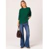 imageANRABESS Sweaters for Women Long Sleeve Crewneck Cable Knit Casual Loose Pullover Tops 2025 Trendy Fall Vintage OutfitsForest Green