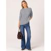 imageANRABESS Sweaters for Women Long Sleeve Crewneck Cable Knit Casual Loose Pullover Tops 2025 Trendy Fall Vintage OutfitsGrey