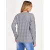 imageANRABESS Sweaters for Women Long Sleeve Crewneck Cable Knit Casual Loose Pullover Tops 2025 Trendy Fall Vintage OutfitsGrey