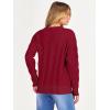 imageANRABESS Sweaters for Women Long Sleeve Crewneck Cable Knit Casual Loose Pullover Tops 2025 Trendy Fall Vintage OutfitsRed