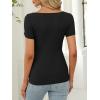 imageANRABESS Women Boat Neck Tops Short Sleeve TShirts Ribbed Knit Tight Fitted Basic Tees Shirts 2025 Summer ClothesBlack