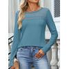 imageANRABESS Women Long Sleeve Shirts Lace Tops Business Work TShirts Dressy Casual Blouses 2025 Fall Trendy OutfitsCyan