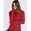 imageANRABESS Women Long Sleeve Shirts Rib Knit Slim Fit Tops Basic Tee 2025 Fall Outfits Casual TShirt Underscrubs Layer ClothesBright Red