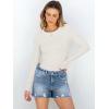 imageANRABESS Women Long Sleeve Shirts Rib Knit Slim Fit Tops Basic Tee 2025 Fall Outfits Casual TShirt Underscrubs Layer ClothesParchment