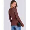 imageANRABESS Women Long Sleeve Shirts Rib Knit Slim Fit Tops Basic Tee 2025 Fall Outfits Casual TShirt Underscrubs Layer ClothesRed Brown