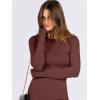 imageANRABESS Women Long Sleeve Shirts Rib Knit Slim Fit Tops Basic Tee 2025 Fall Outfits Casual TShirt Underscrubs Layer ClothesRed Brown