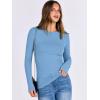 imageANRABESS Women Long Sleeve Shirts Rib Knit Slim Fit Tops Basic Tee 2025 Fall Outfits Casual TShirt Underscrubs Layer ClothesSky Blue
