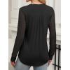 imageANRABESS Women Long Sleeve Shirts V Neck Pleated Tunic Top Business Dressy Casual Blouse 2025 Fall Fashion OutfitsBlack