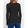 imageANRABESS Women Long Sleeve Thermal Shirt Fleece Tops 2025 Fall Winter Crew Neck Casual Base Layer TShirts Warm UndershirtsBlack