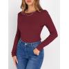 imageANRABESS Women Long Sleeve Thermal Shirt Fleece Tops 2025 Fall Winter Crew Neck Casual Base Layer TShirts Warm UndershirtsDark Red