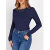 imageANRABESS Women Long Sleeve Thermal Shirt Fleece Tops 2025 Fall Winter Crew Neck Casual Base Layer TShirts Warm UndershirtsNavy Blue