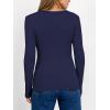 imageANRABESS Women Long Sleeve Thermal Shirt Fleece Tops 2025 Fall Winter Crew Neck Casual Base Layer TShirts Warm UndershirtsNavy Blue