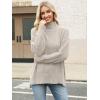 imageANRABESS Women Oversized Turtleneck Long Sleeve Spilt Fuzzy Knit Chunky 2025 Fall Pullover Sweaters Tops Winter Warm ClothesBeige