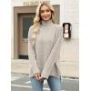 imageANRABESS Women Oversized Turtleneck Long Sleeve Spilt Fuzzy Knit Chunky 2025 Fall Pullover Sweaters Tops Winter Warm ClothesBeige