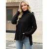 imageANRABESS Women Oversized Turtleneck Long Sleeve Spilt Fuzzy Knit Chunky 2025 Fall Pullover Sweaters Tops Winter Warm ClothesBlack